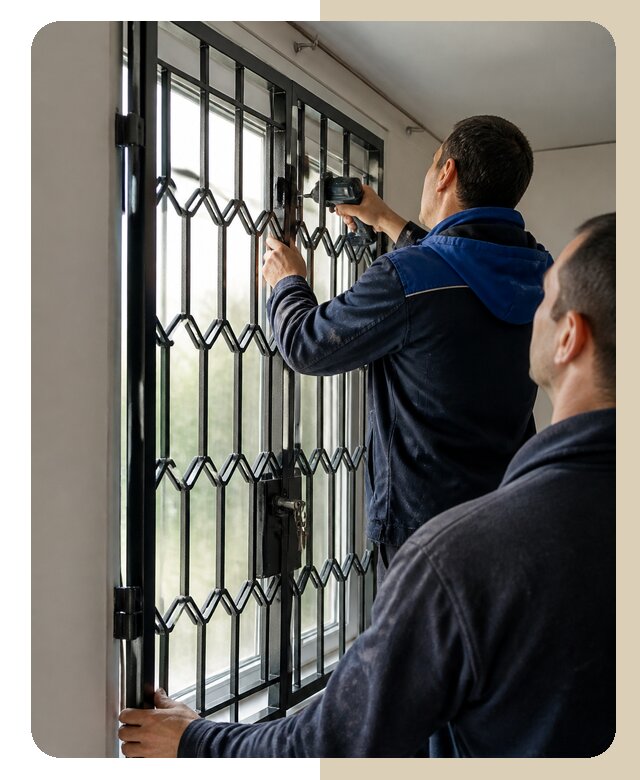 Установка распашных решеток в Надыме цена от 6746 р. | ДвериЛегко-Ндм