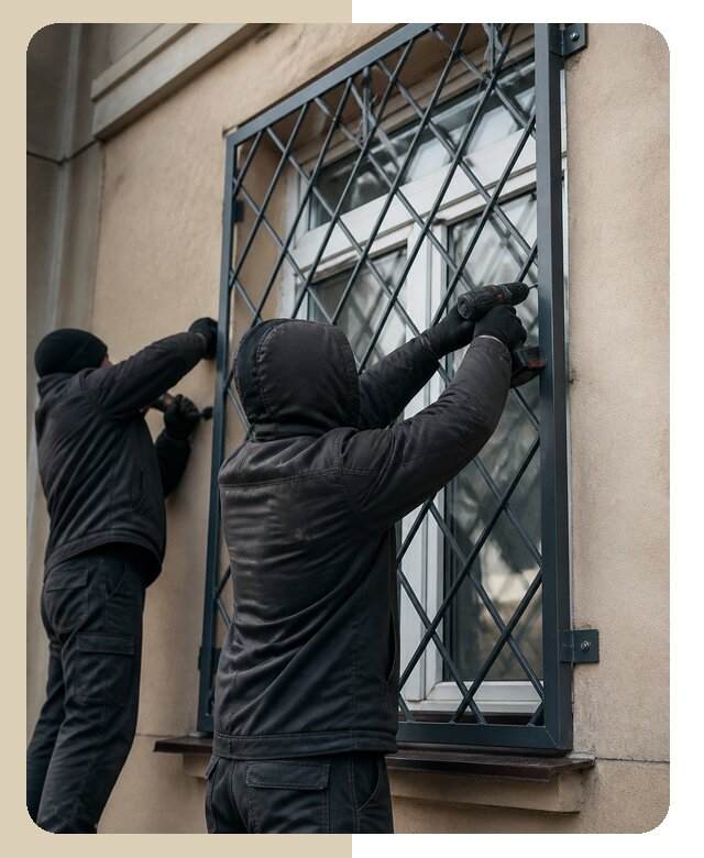 Установка антивандальных решеток на окна в Надыме